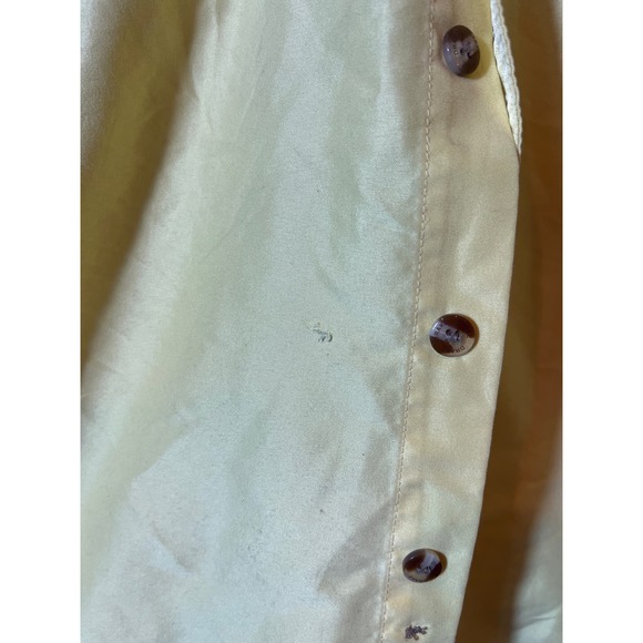 Drake Yellow Short Sleeve Fishing Shirt Size M - Picture 5 of 5